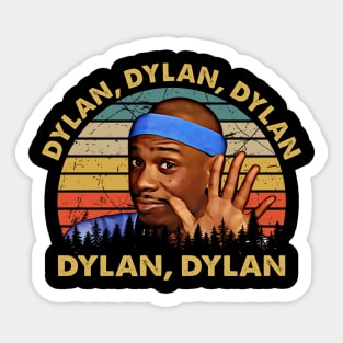 Vintage 80s 90s Dylan Chappelle Movie Funny Tee Sticker